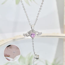 Ladda upp bild till gallerivisning, Rosa änglavingar halsband
