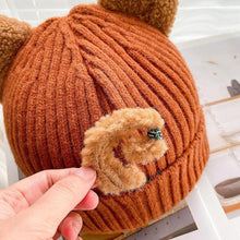 Ladda upp bild till gallerivisning, Vinter kattöron stickad mössa unisex
