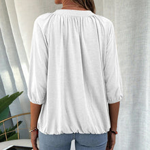 Ladda upp bild till gallerivisning, T-shirt med rund hals 3/4-ärm
