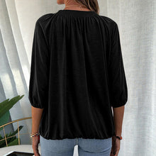 Ladda upp bild till gallerivisning, T-shirt med rund hals 3/4-ärm
