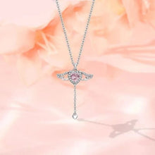 Ladda upp bild till gallerivisning, Cupid Heart Halsband med rörliga vingar
